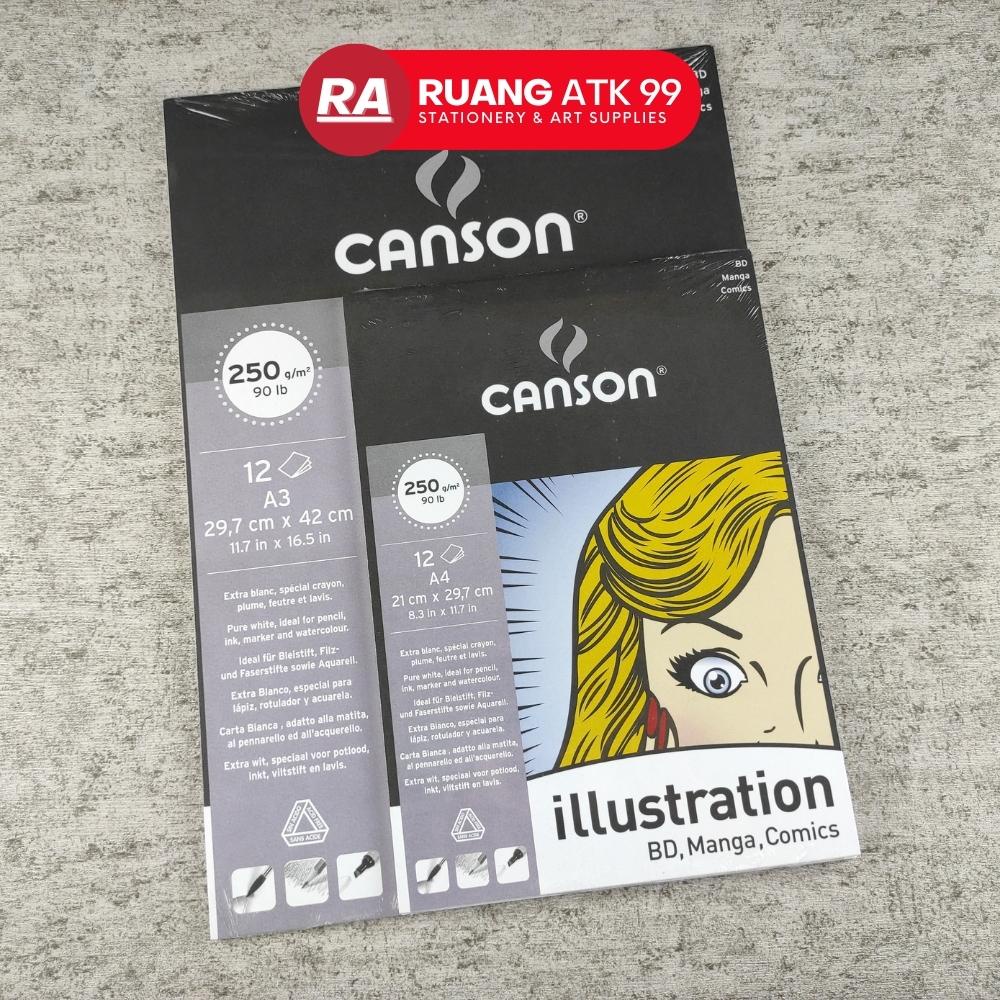 

Canson Illustration Buku Gambar Buku Sketsa Canson Sketch Book Illustration BD Manga Comics Book A3/A4