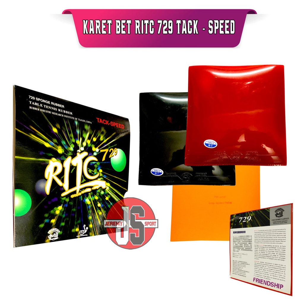 RITC 729 Tack Speed - Karet Rubber Bet Bat Pingpong Tenis Meja RITC 729 Tack Speed