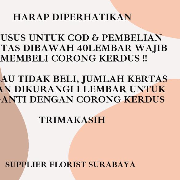 

KERTAS BUNGA BICOLOR(1PAK:20LBR)/WRAPPING PAPER/WRAP BUNGA/FLOWER WRAP - PINK TUA-MUDA