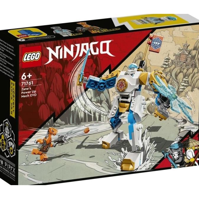 LEGO Ninjago-71761 Zanes Power Up Mech EVO Set Robot Zane Movie Toy