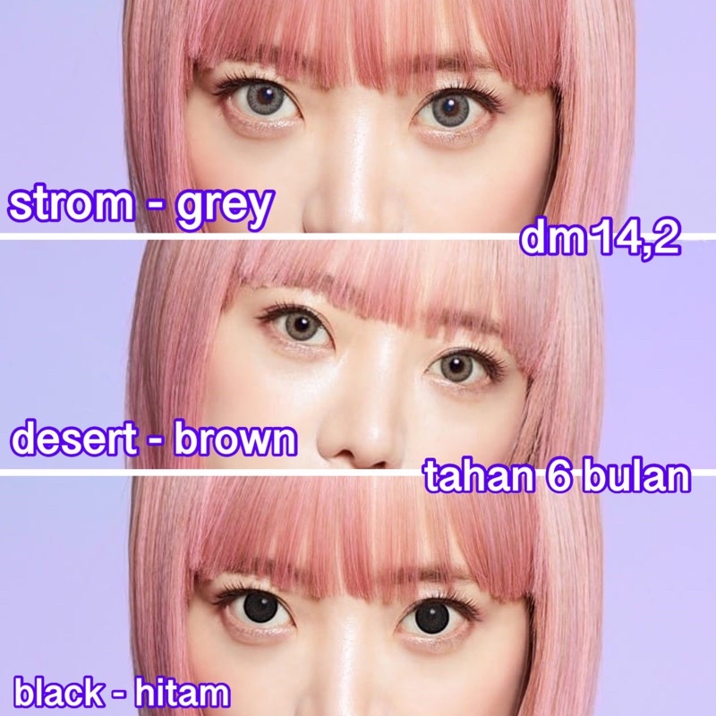 new dazzle me softlens dm 14.2 mm - lensa mata dazzle me