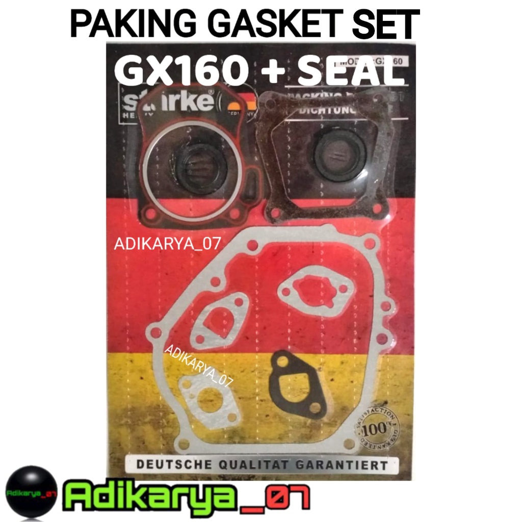 Paking Gasket Set GX160 GX200 GX390 Paking Top Set GX160 GX200 GX390 Paking Set Mesin GX160 GX200 + 
