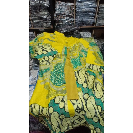 BATIK COUPLE TUNIK KEMEJA SERAGAM KANTOR UKURAN M L XL XXL JUMBO