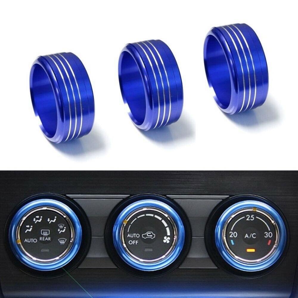 Top 3pcs AC Knob Ring AC Untuk Mitsubishi ASX Lancer Untuk Outlander Sport RVR Audio Knob Cover