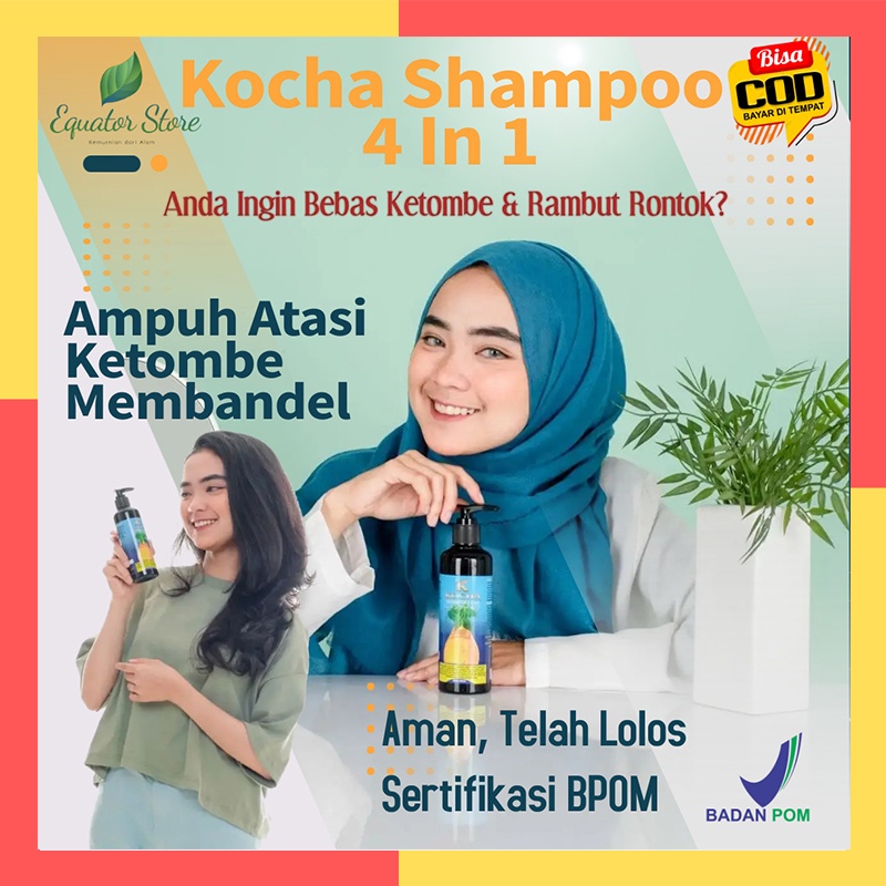Jual Shampo Anti Ketombe 4 in 1 Kocha Ampuh Membasmi Ketombe Membandel