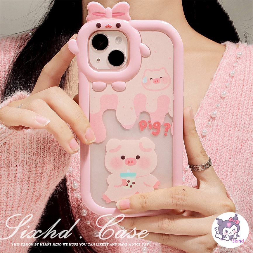 Redmi 12C 10C 10A 9T Note 11s 10s 11 10Pro 9A 9C A1 A1+ Xiaomi 12 11Lite Poco X3Pro NFC F3 M3 M4Pro 5G 3D Small Monster Phone Casing Couple Cute Pink Pig Phone Case Soft Cover