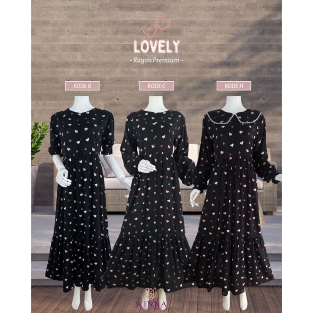 Gamis Daily Homedress Motif LOVELY by WINNA