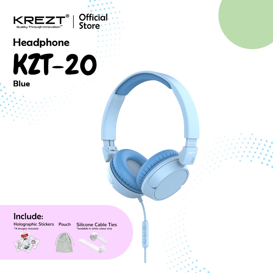 KIDS HEADPHONE KREZT KZT20 - HEADSET ANAK - HEADPHONE ANAK