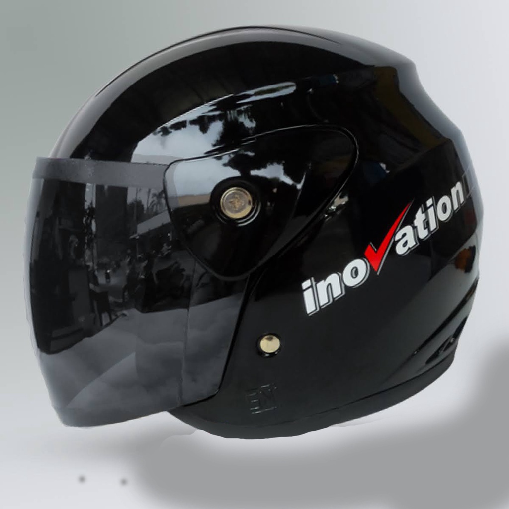 Helm Motor Half Face  Evo Inovation Half Face SNI Mirip Seperti Helm GM Original Kaca Hitam Untuk Pria Dan Wanita DEWASA SNI