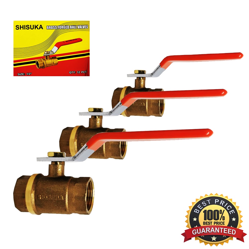 Ball Valve Shisuka Brass 1/2 - 3/4 - 1 Inch Kuningan