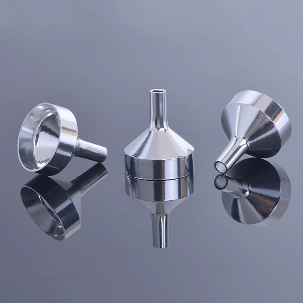 5pcs Corong Aluminum Mini Transfer Cairan / Parfum / Minyak / Wine Untuk Dapur / Bar