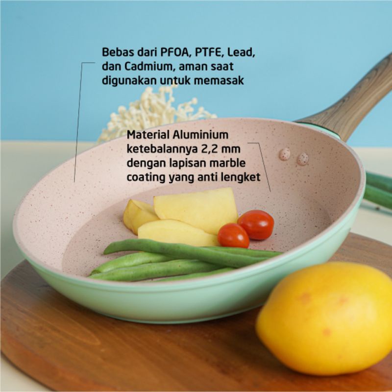 READY Teflon mini Antilengket/Fry Pan Cypruz/ Teflon Marble/Teflon Mpasi best seller