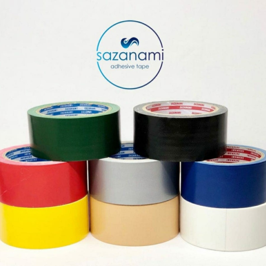 Lakban Kain Sazanami 2&quot; x 12m / Cloth Tape Sazanami 48mm x 12m Warna