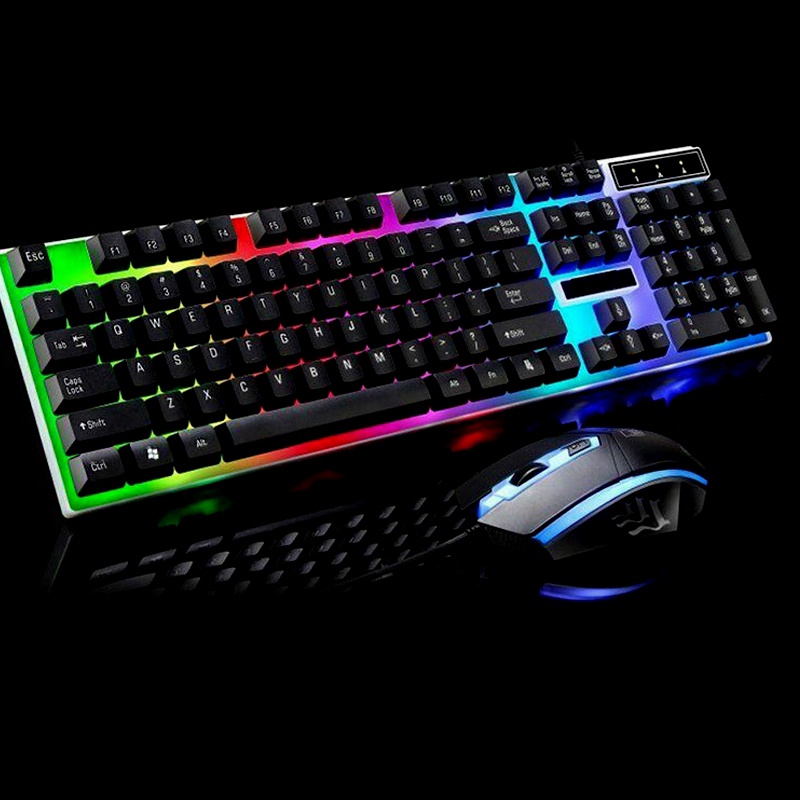 Keyboard LED / Keyboard Gaming dan Mouse LED /  Keyboard Laptop USB Cable / Keyboard Komputer