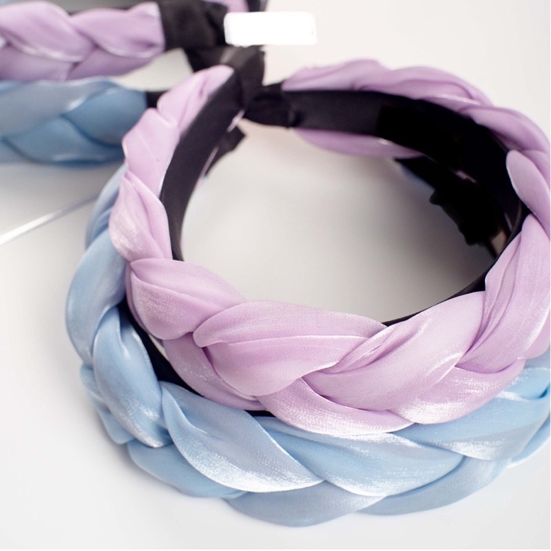 BANDO KEPANG BANDANA SCRUNCHIE ALA KOREA KOREAN HEADBAND TEBAL BESAR JALIN ORGANZA BANDO NAGITA