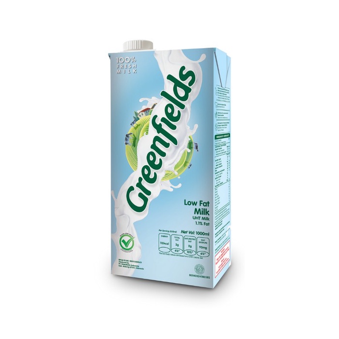 

Greenfields Susu UHT Low Fat 1 Liter - Karton