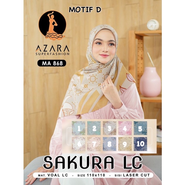 (PART 1) SEGIEMPAT MOTIF SAKURA LC