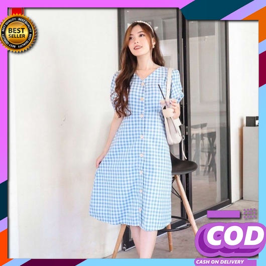 Dres Pendek Seksi Wanita Korea Style Midi Rayon Brokat Pesta Natalan 2022 Longdress Bridesmaid Dewas