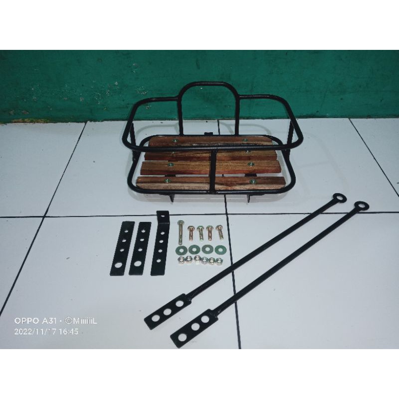 Keranjang sepeda lipat MTB fixi keranjang sepeda universal front rack depan