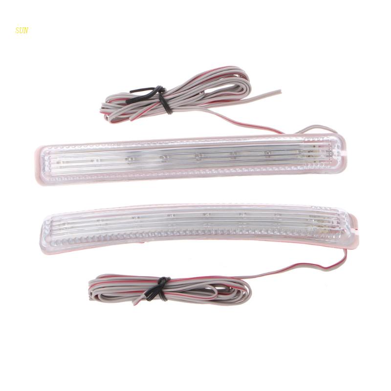 Sun 2Pcs Lampu LED Strip Lembut Untuk Sein Spion Mobil