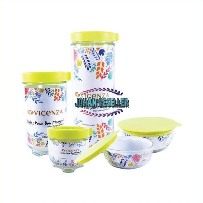 H-DAY TOPLES KACA VICENZA 5 IN 1 | WADAH KUE LEBARAN | TEMPAT EG4645RT