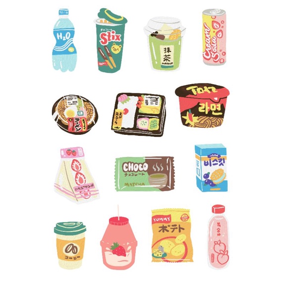 

stiker aestetic/stiker korean food