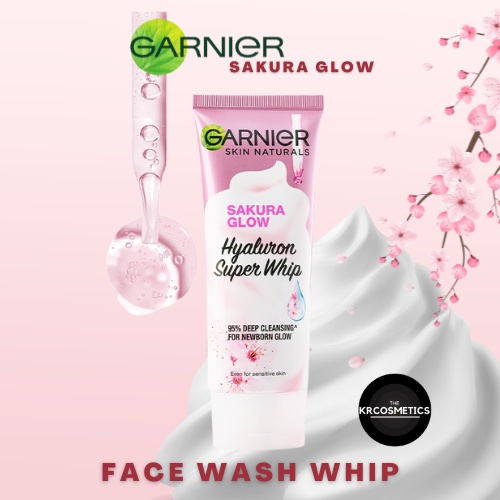 Garnier Sakura Glow Hyaluron Super Whip Foam Skin Care - 100 ml