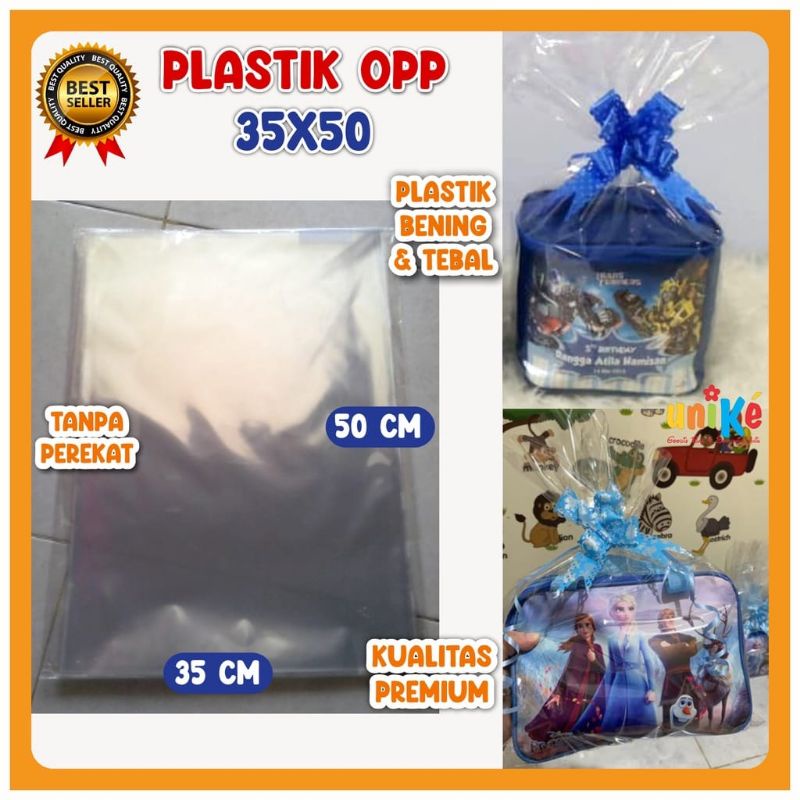 Plastik PARCEL BENTUK KANTONG | Kantong Plastik Hampers Souvernir | Kresek Bening Boneka Jumbo | Pembungkus Kue Hantaran Hadiah | Plastic parsel transparan | plastik opp kaca tanpa lem perekat seal