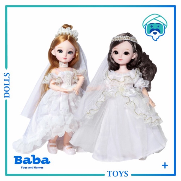 

Jual Mainan Anak Boneka Korea Princess Cantik Wedding Dress Doll 31 cm Berkualitas