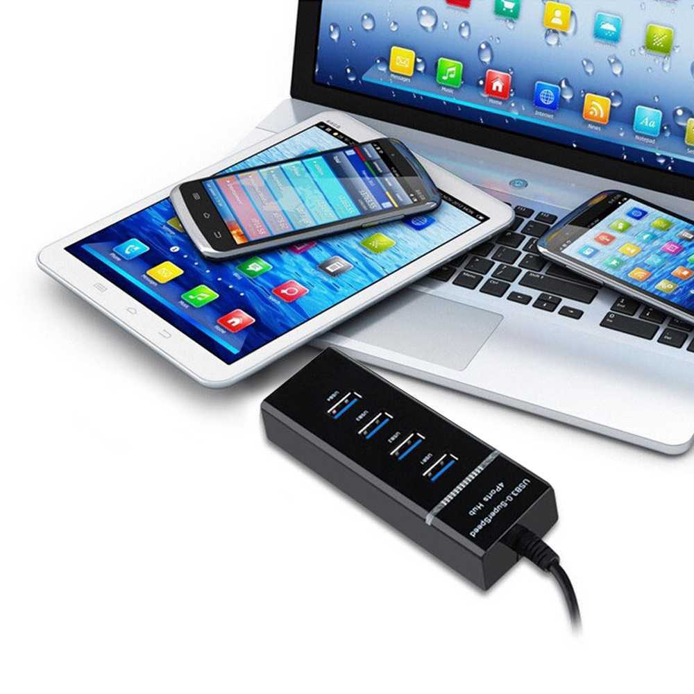Taffware High Speed 4 Ports USB HUB 3.0 5Gbps Transfer Rate Super Cepat Plug and Play Multifungsi Berkualitas