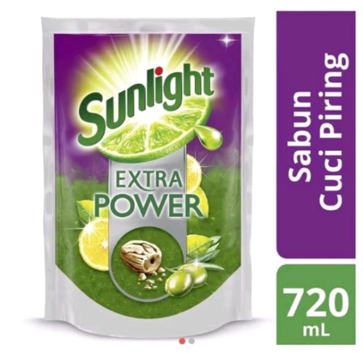 Sunlight Extra Power Butiran Biji Zaitun 720mL