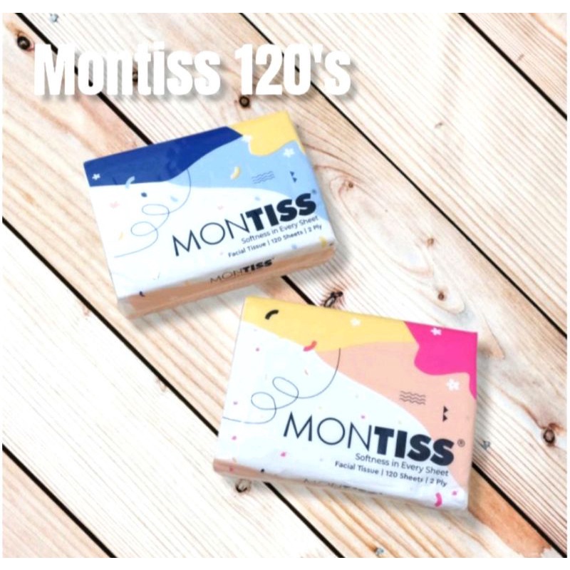 Tisu MONTISS 120 Sheets 2ply Refill Facial 2 ply Tissu montis