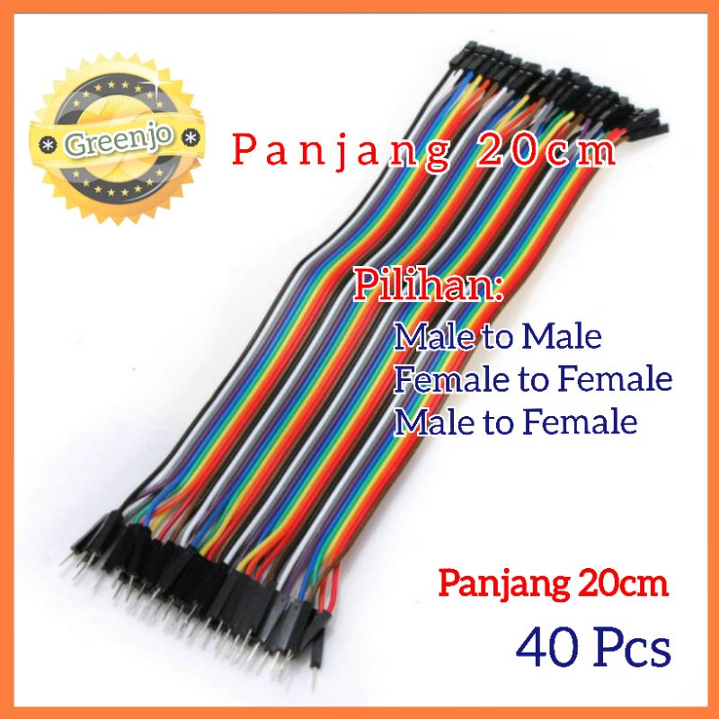 Jual Kabel Jumper Male To Male Male To Female Female To Female Cm Pcs Kabel Duppon