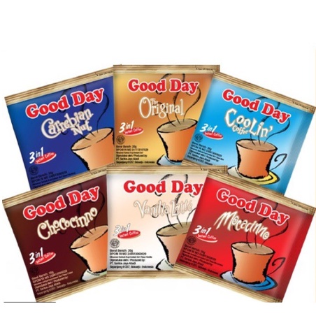 GOOD DAY SACHET 1 RENCENG ISI 10 PCS