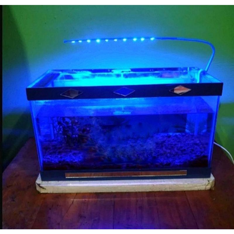 Promo Lampu Aquarium LED Warna Biru + Kabel USB / Lampu Soliter Akuarium Mini Aquascape Cupang