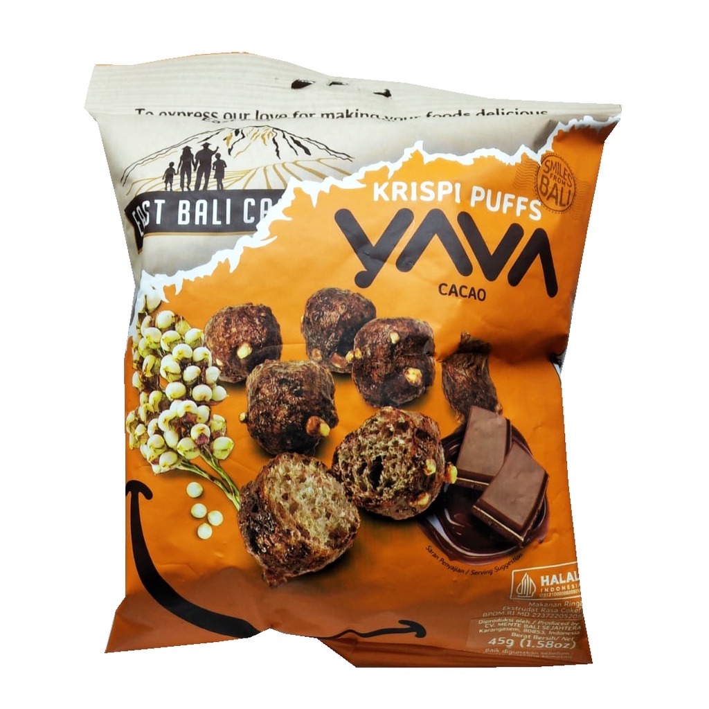 

YAVA KRISPI PUFFS CACAO 45g