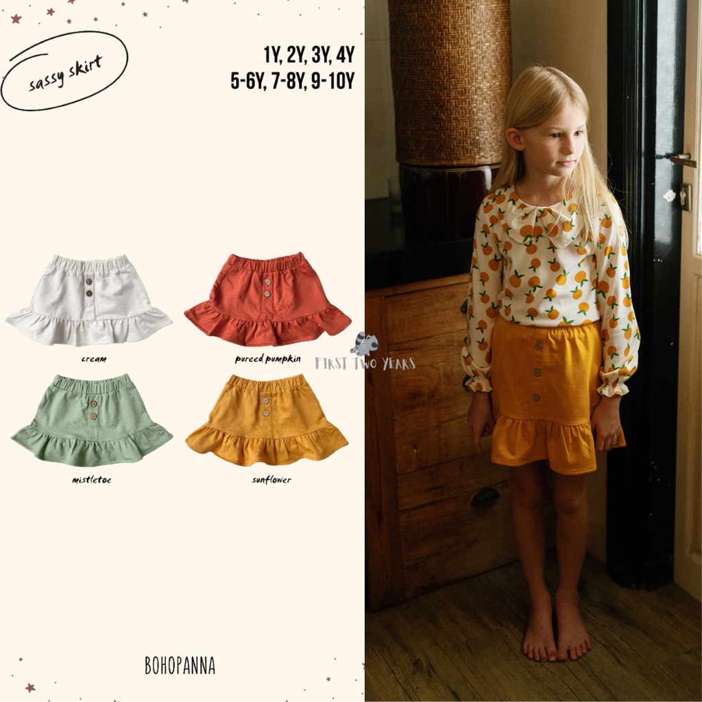 Bohopanna - Sassy Skirt / Rok Anak Perempuan