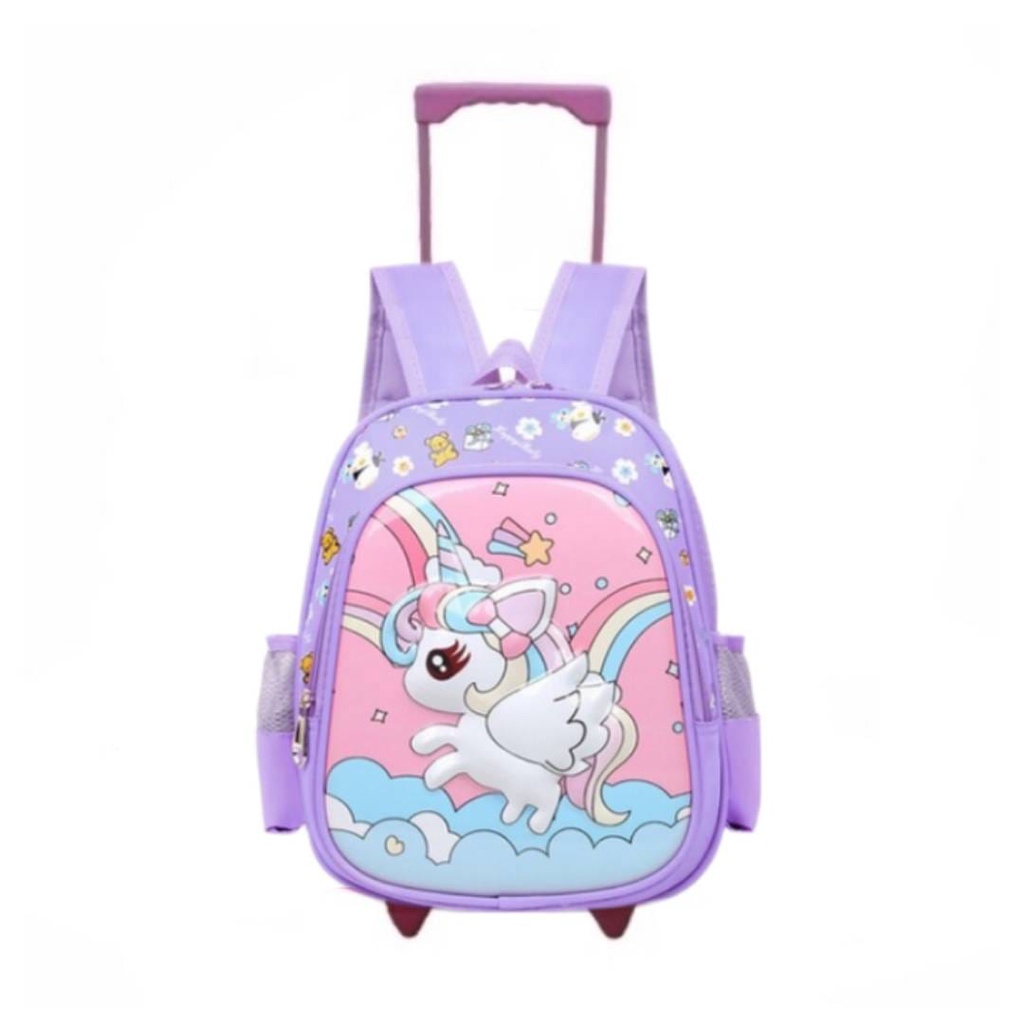 Tas Troly Anak Perempuan Karakter Terbaru Frozen &amp; Kuda Fony PREMIUM