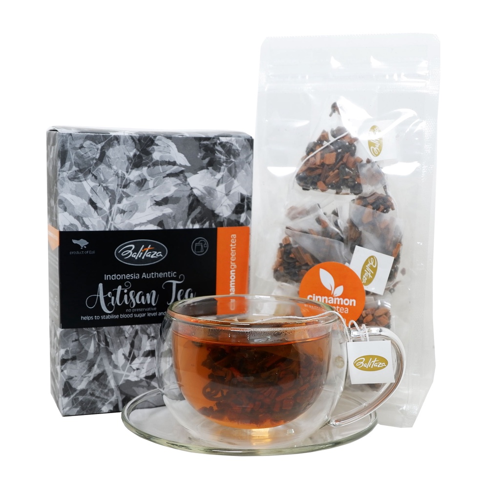 

Balitaza Cinnamon Green Tea 25gr(10 Tea bags)/box - Teh kayu manis - teh hijau - Teh Balitaza - Balitaza artisan tea