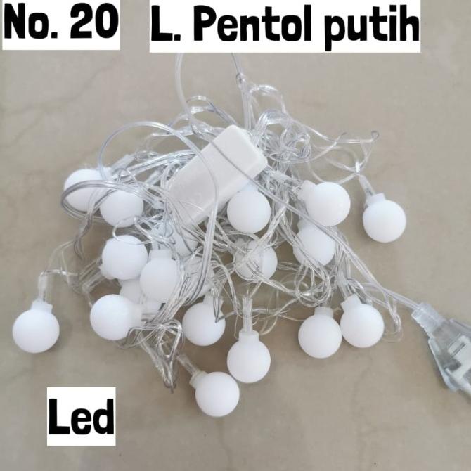 Hiasan natal Lampu Tumblr anggur putih doff