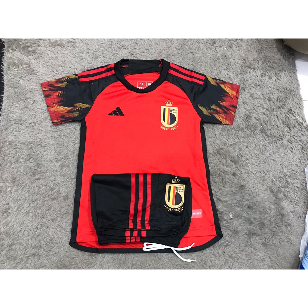 Jersey kids / anak belgia home piala dunia 2022 - 2023 grade ori imporrt