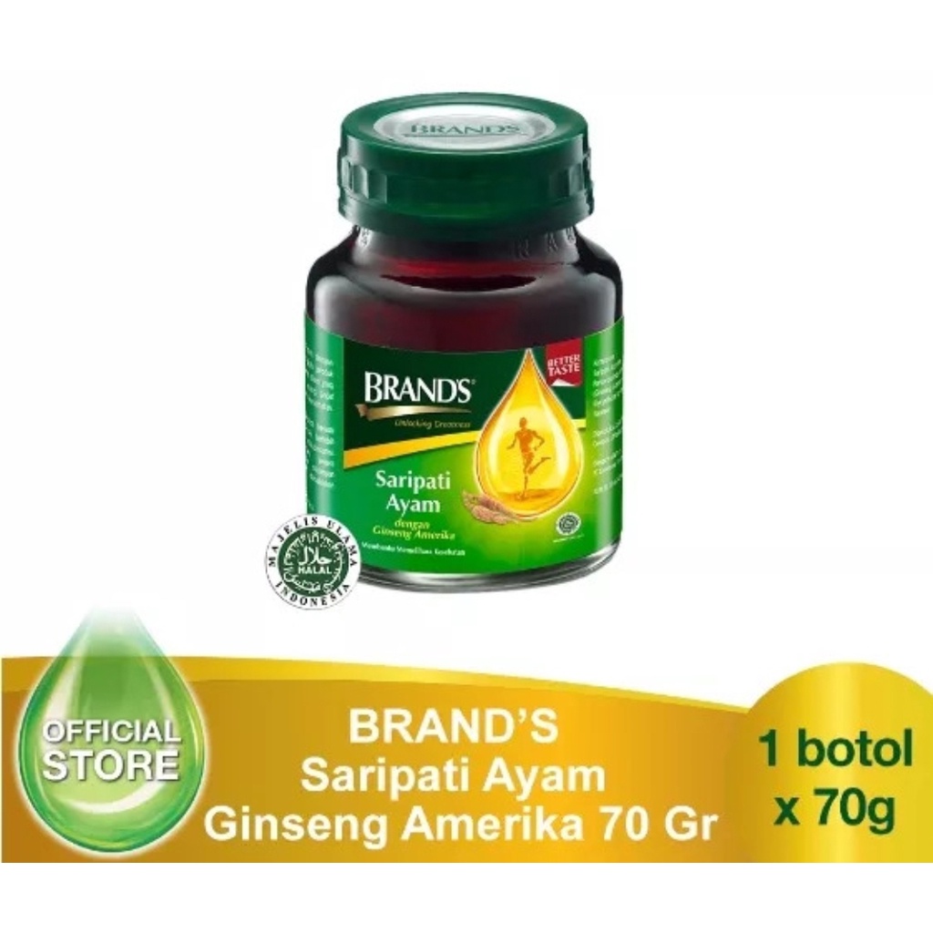 BRAND'S Saripati Ayam 1's Ginseng 70 Gr ~ untuk Meningkatkan Metabolisme Tubuh..Meningkatkan Daya In