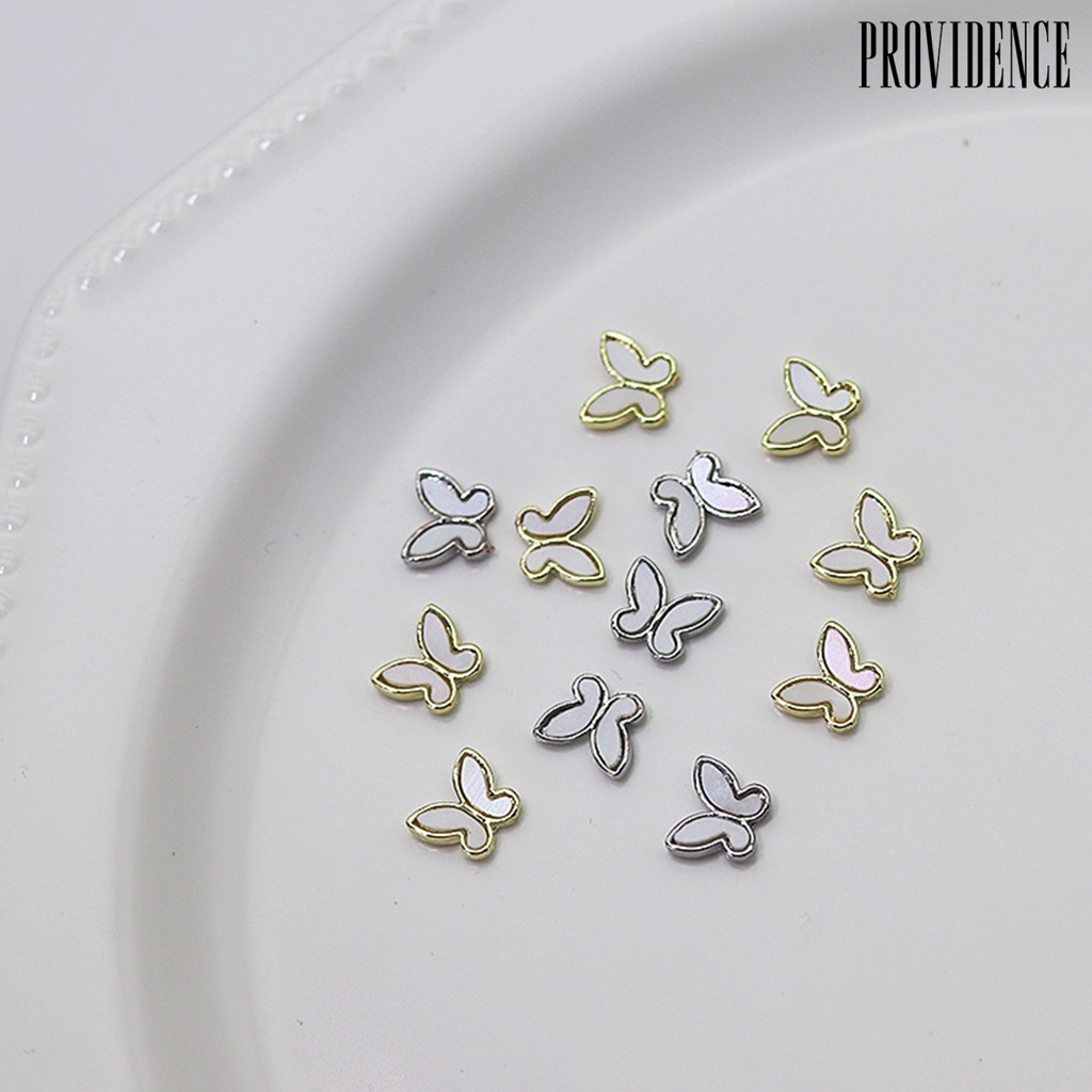 10 Pcs Kupu-Kupu 3D Glitter Shining Tiga Dimensi Nonfalling Untuk Dekorasi Manicure