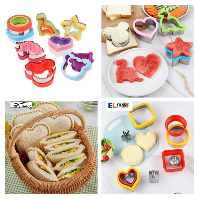 Cetakan Roti Tawar Lucu Sandwich Bento Maker Pemotong Roti CBT07