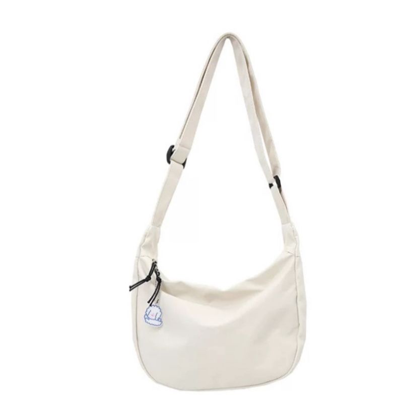 Tas Selempang Pria Sling Bag  polos ukuran besar muat buku LKS