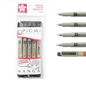 

Sakura Pigma micron Manga Drawing set