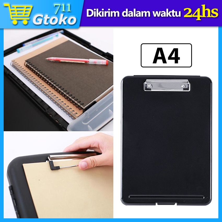

A4 Papan Jalan Clipboard Storage Case 2in1