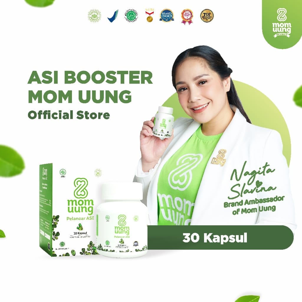 MOM UUNG ASI BOOSTER 30 &amp; 60 KAPSUL PELANCAR ASI HALAL BPOM NATURAL