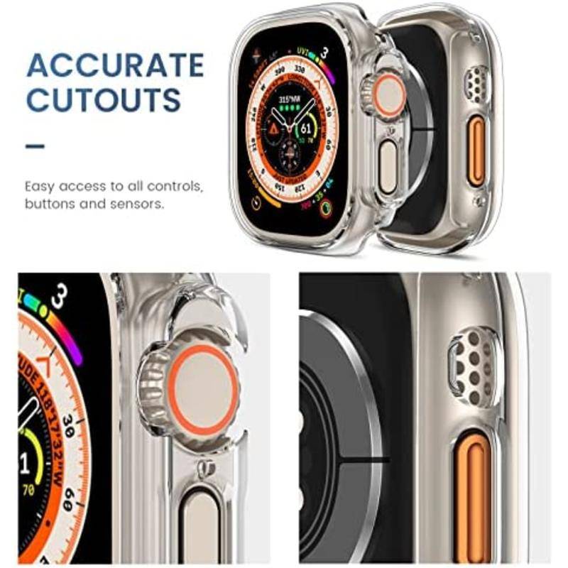 Case Pelindung Smartwatch Apple Watch Ultra 49mm 49mm Desain Hollow Tahan Jatuh