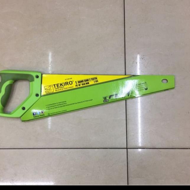 tekiro gergaji kayu 2 mata 18 in - gergaji potong tekiro